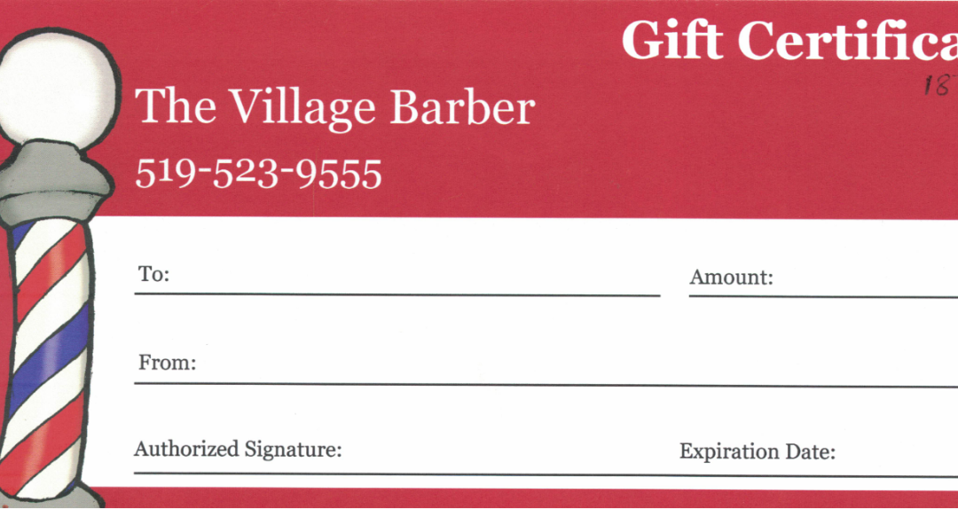 Gift Certificate (The Village Barber)