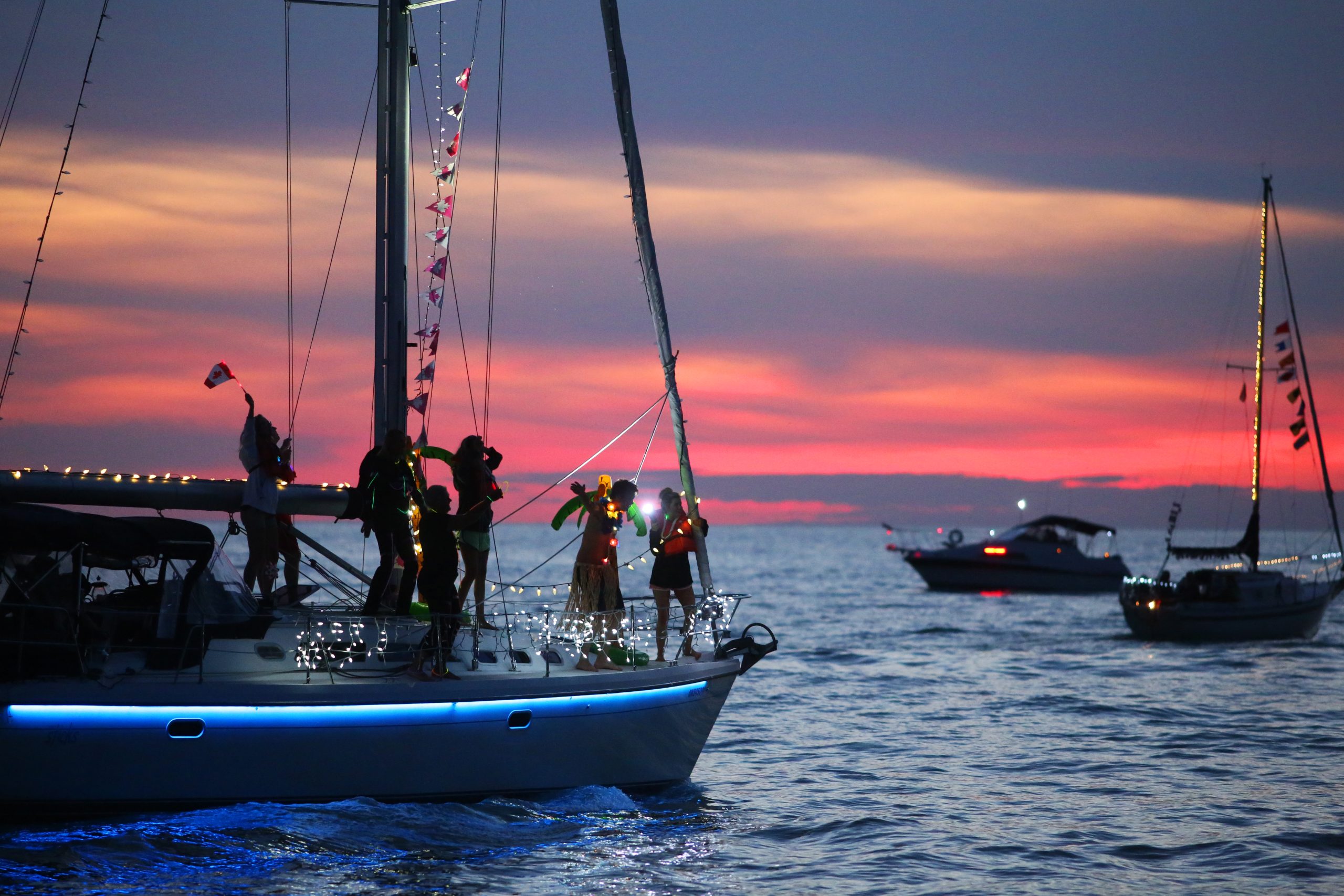 Boating night life