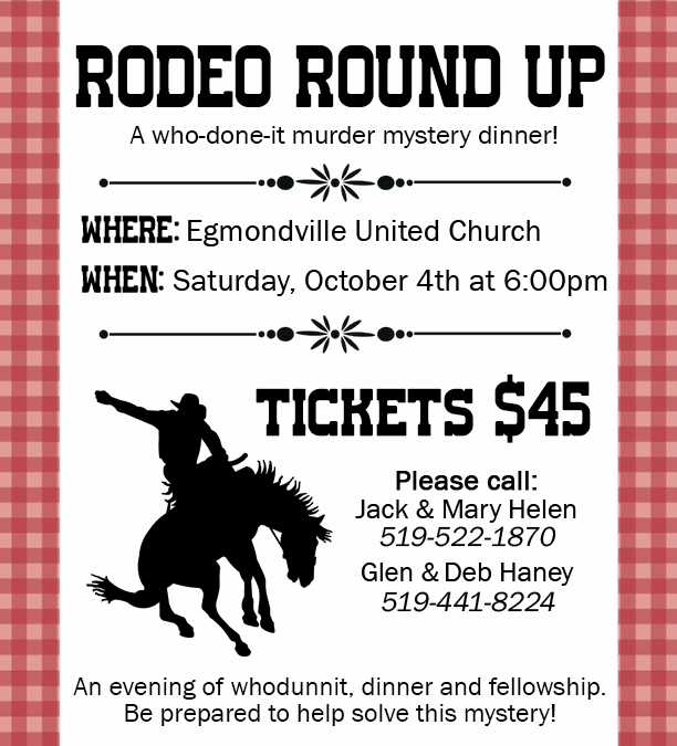 Murder Mystery Dinner – Egmondville